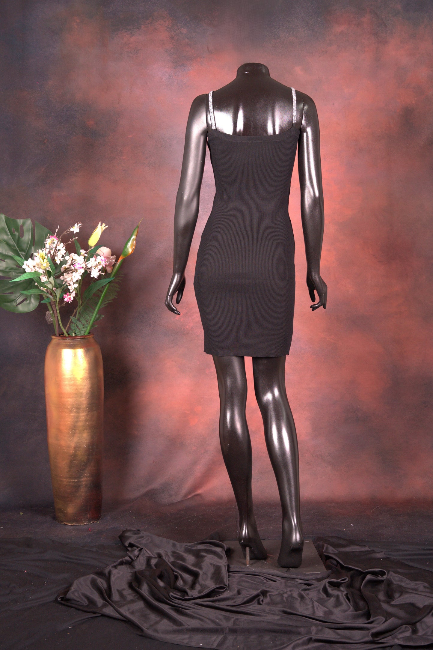 Black Knit Bodycon Dress