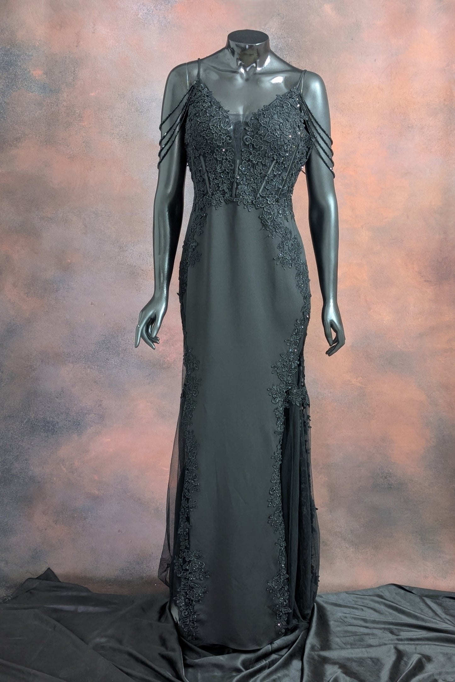 Lavender Lace Party Bodycon Gown