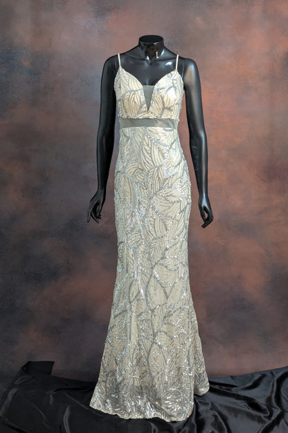 Sparkle Sequin Elegance Evening Gown