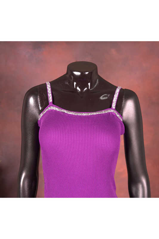 Royal Purple Knit Bodycon Dress