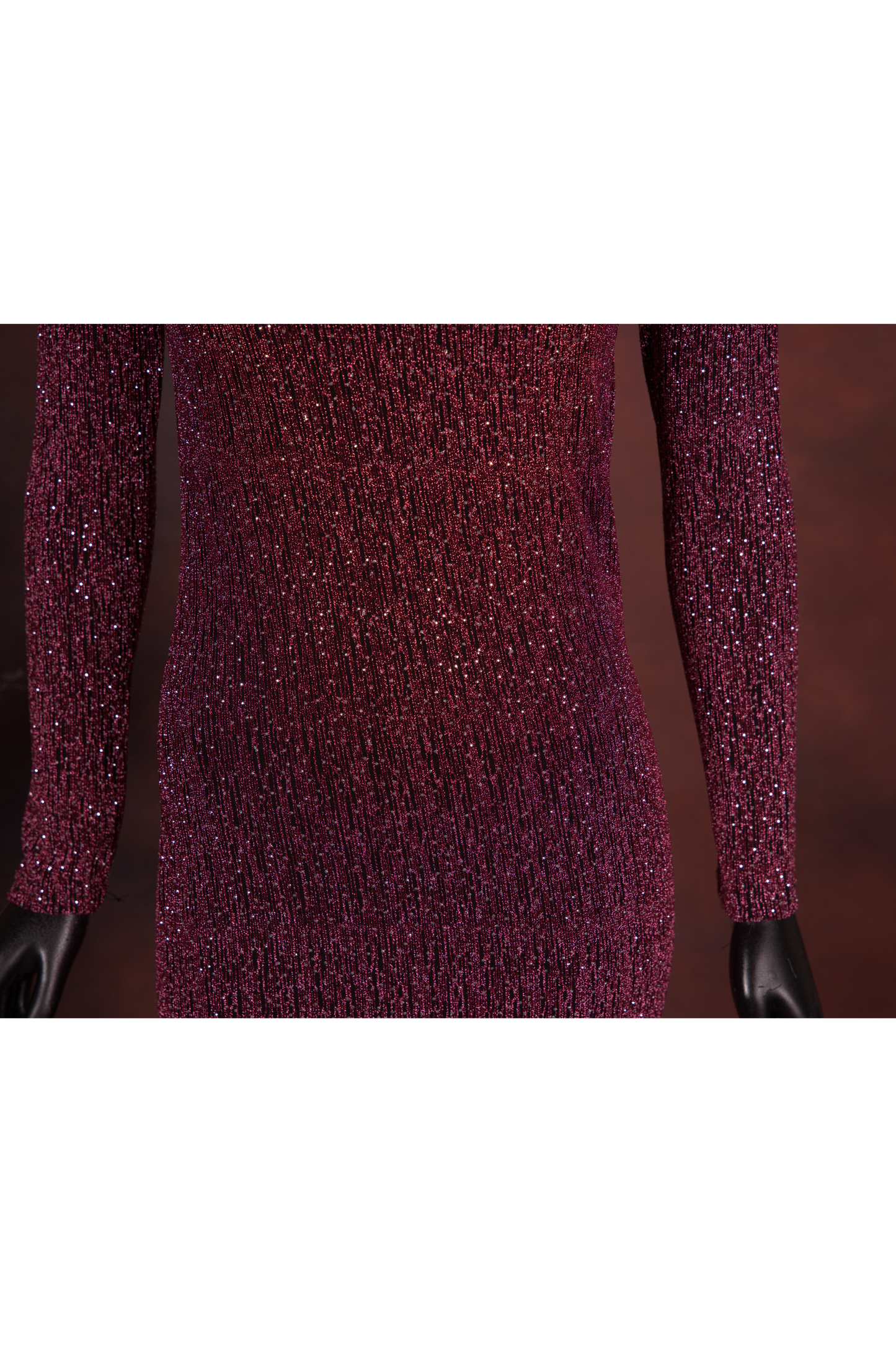 Berry Sequin Knit Bodycon Dress