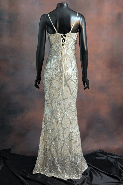Sparkle Sequin Elegance Evening Gown