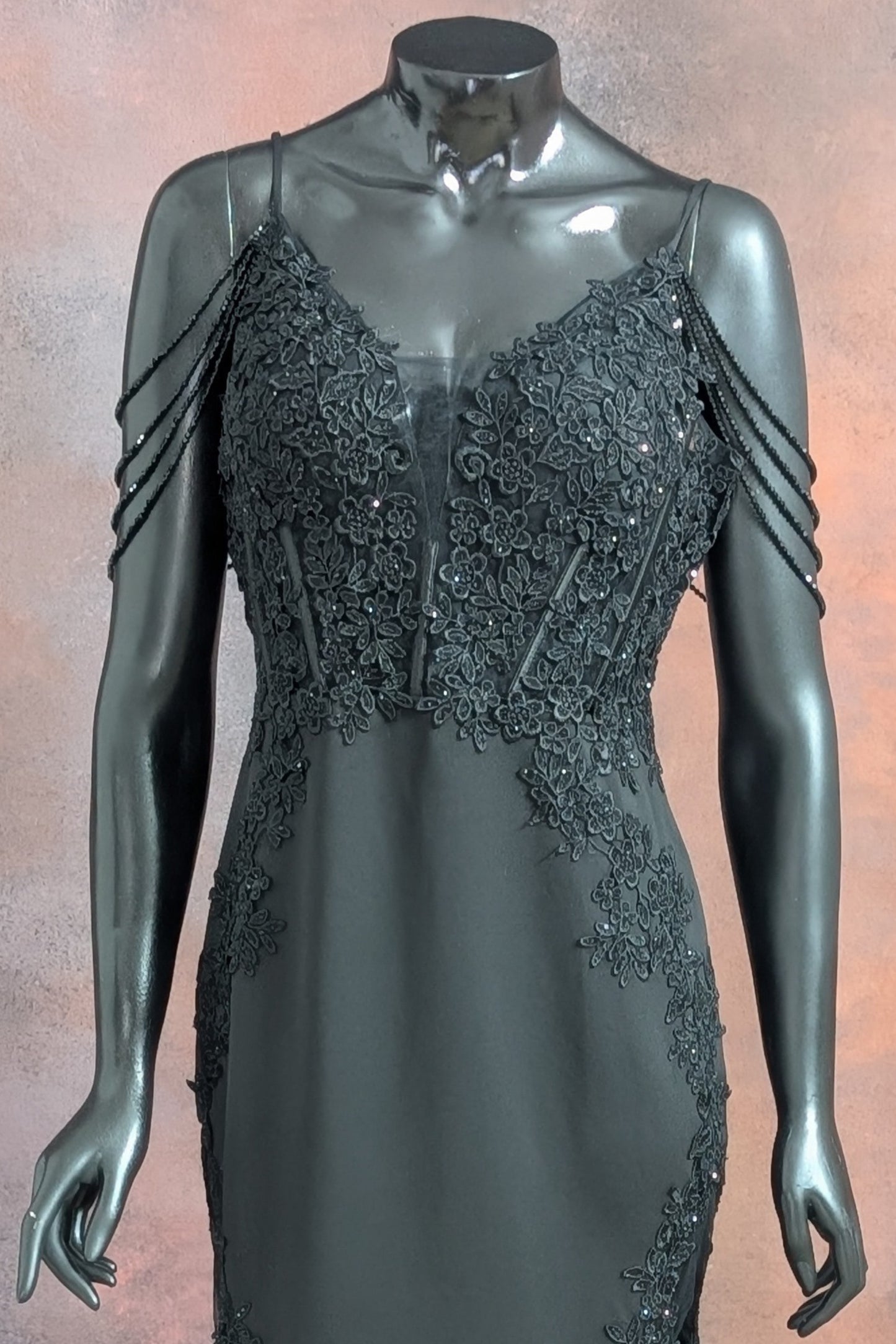 Lavender Lace Party Bodycon Gown