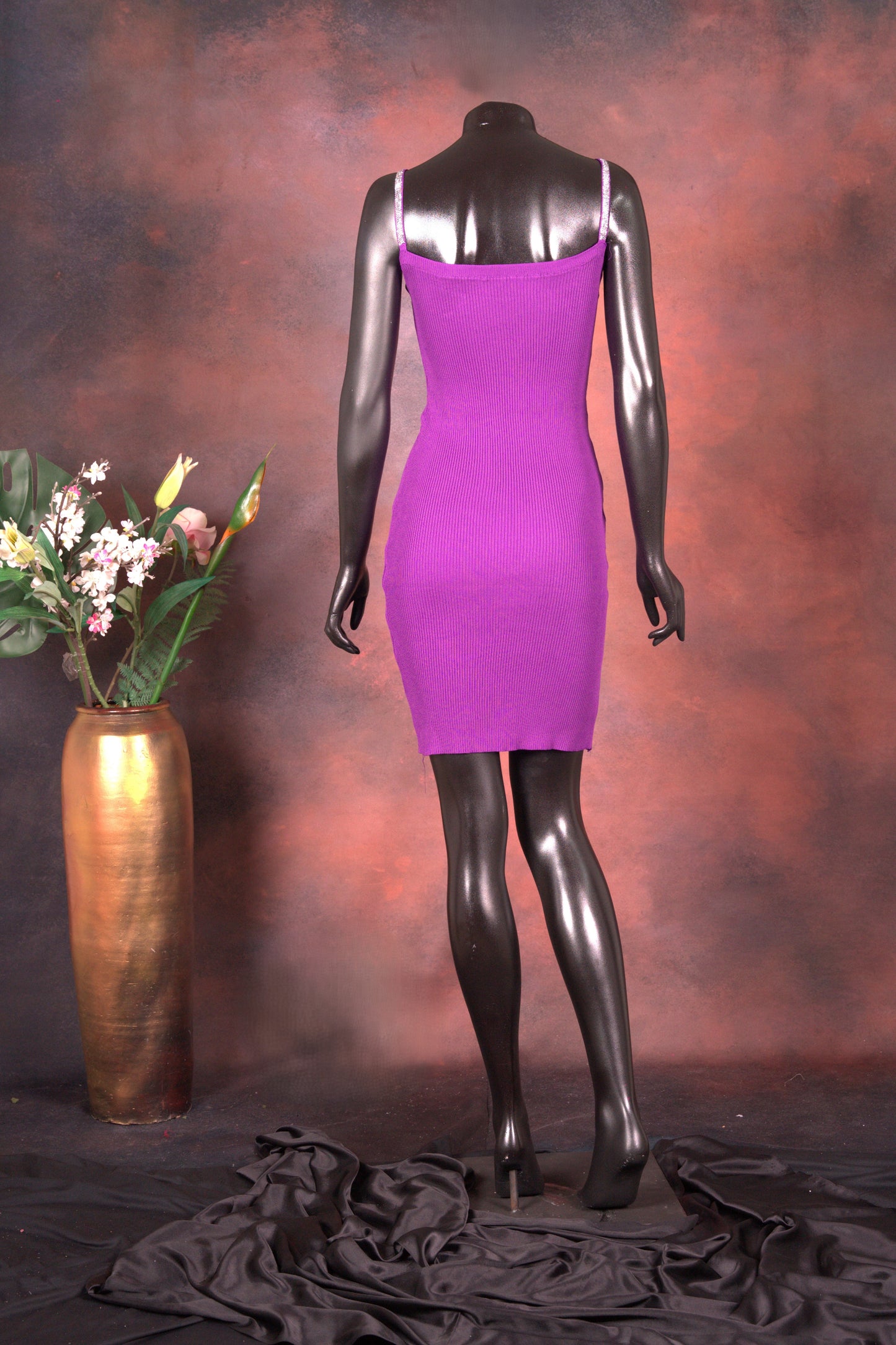Royal Purple Knit Bodycon Dress